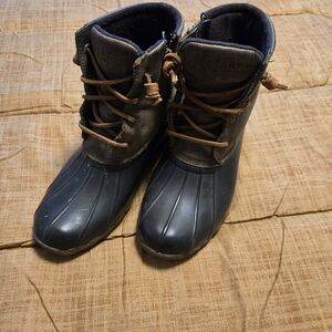 Sperry Olive Green Duck Boots